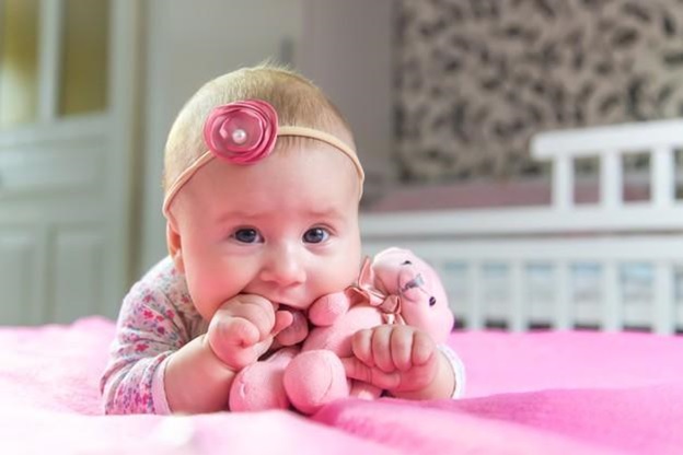 Challenging with a four-month-old baby